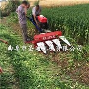 半自动紫花苜蓿收割机，码放整齐茴香割晒机 玉米青贮联合收割机
