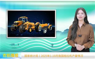 2025年1-10月我国大、中、小型拖拉机产量情况